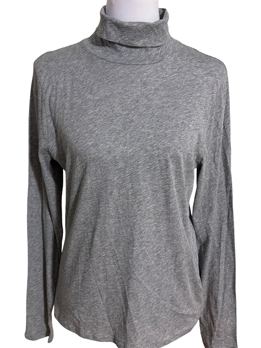 J. Crew Feather Heather Gray Turtleneck Long Sleeve Top